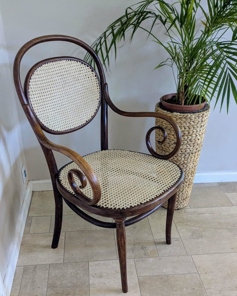 Thonet caned armchair